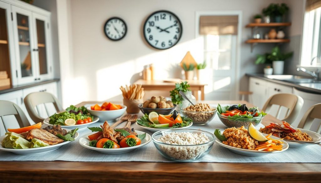 Meal timing and portion strategies