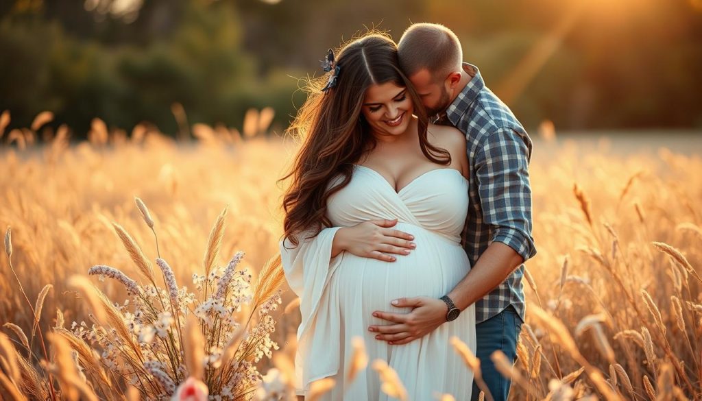 Pregnancy milestone photos