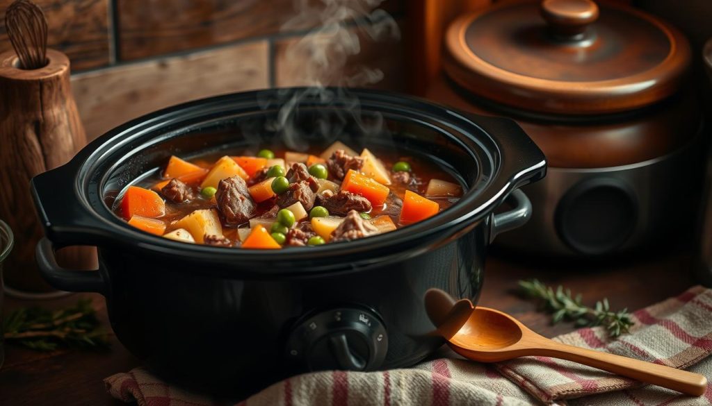 Slow Cooker Vegetable Beef Soup