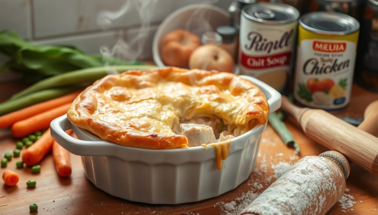 chicken pot pie recipe with cream of chicken soup