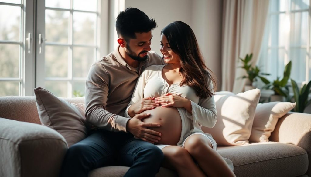 indoor maternity photoshoot