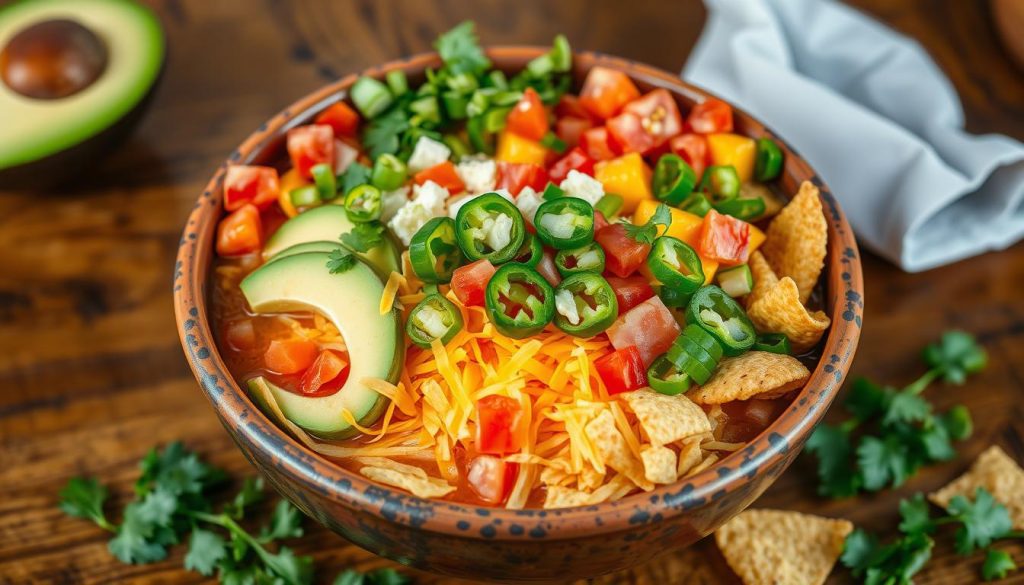 taco soup toppings