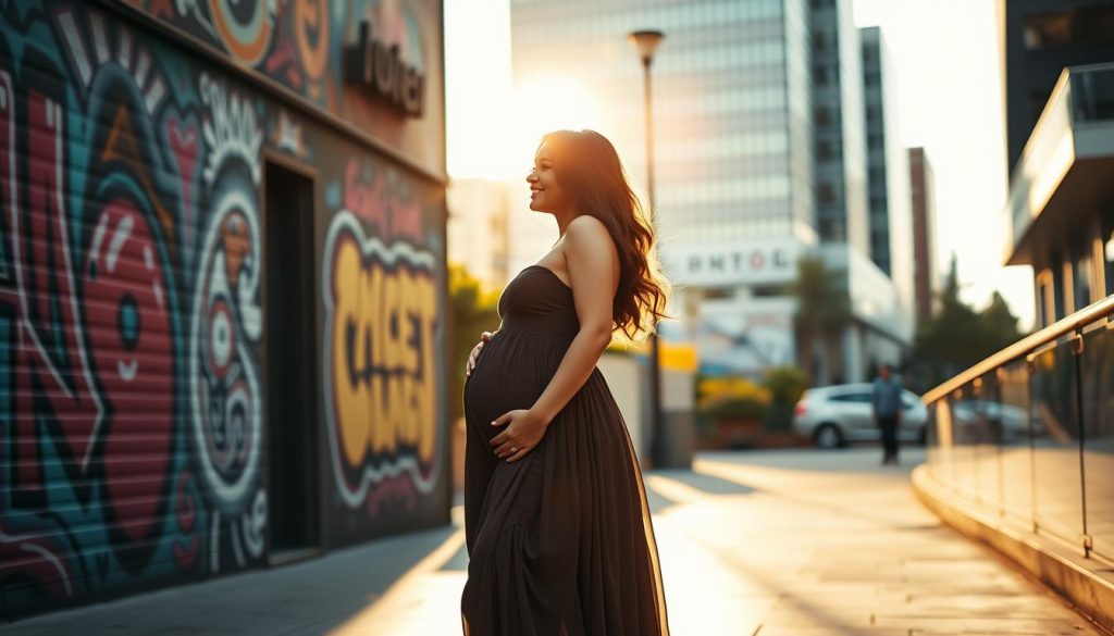 urban maternity photos